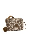  Kipling – Borsa a tracolla in nylon con portachiavi a