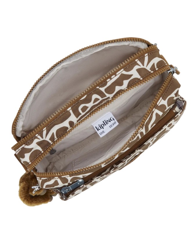  Kipling – Borsa a tracolla in nylon con portachiavi a