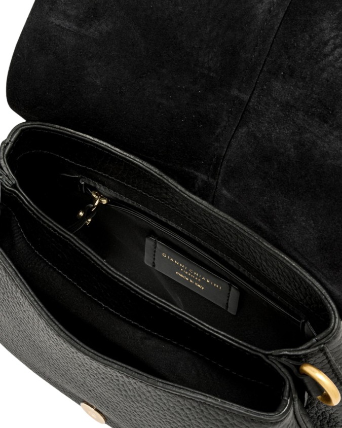  Gianni Chiarini - Borsa a spalla orizzontale in pelle grana