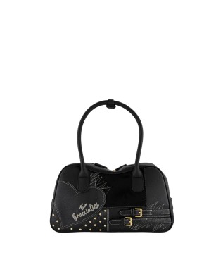 Braccialini - Amy Patchwork faux leather shoulder bag...