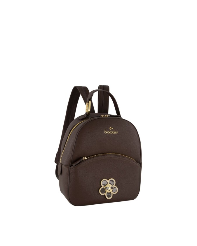  Braccialini - Zainetto donna in ecopelle con charm frontale