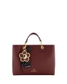 Braccialini - Large faux leather handbag with keychain and ribbon by Beth