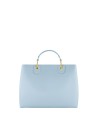 Braccialini - Large faux leather handbag with keychain and ribbon by Beth