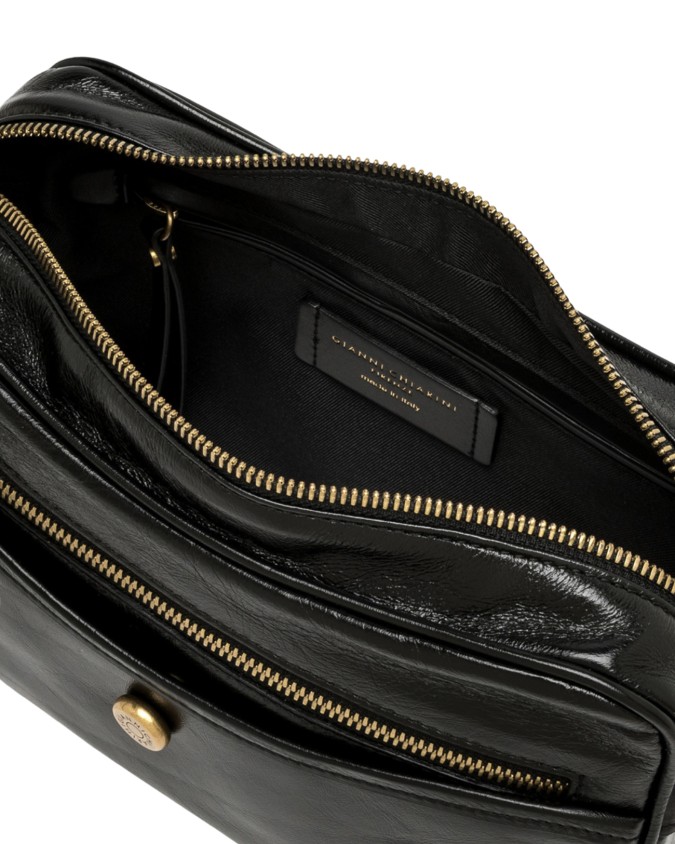  Gianni Chiarini - Borsa a Tracolla con Tasca Frontale in Pelle