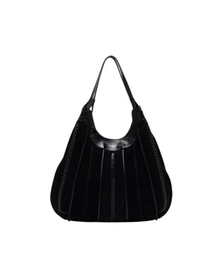 Gianni Chiarini - Dua Leather and Suede Shoulder Bag - Black