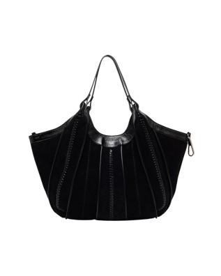 Gianni Chiarini - Dua Leather and Suede Shoulder Bag - Black 2