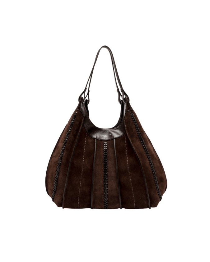  Gianni Chiarini - Borsa a Spalla in Pelle e Camoscio Dua