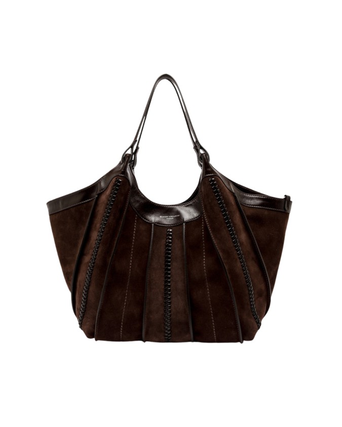  Gianni Chiarini - Borsa a Spalla in Pelle e Camoscio Dua