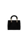 Braccialini - Beth Strass suede-look faux leather handbag with shoulder strap, Size M