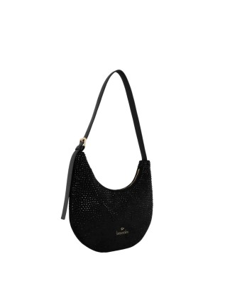 Braccialini - Beth Strass faux suede shoulder bag with a... 2