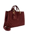 Braccialini - Beth Matelassé suede-look faux leather handbag with shoulder strap, Size L