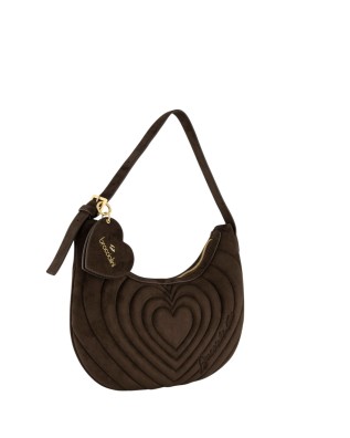  Braccialini - Borsa a spalla hobo in ecopelle scamosciata Beth 2