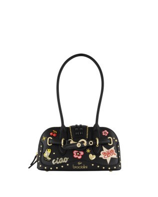 Braccialini - Top-loader bag with two faux leather...