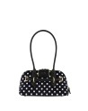  Braccialini - Borsa bauletto con due manici in ecopelle con