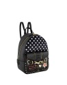 Braccialini - Women's faux leather backpack with studs and a front pocket by Rock