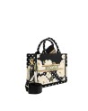 Braccialini - Handtasche, Größe M, aus besticktem Stoff mit Queen-Schulterriemen