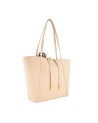Braccialini - Doppelseitige Leder-Einkaufstasche mit innerer Clutch Double
