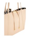 Braccialini - Doppelseitige Leder-Einkaufstasche mit innerer Clutch Double