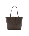 Braccialini - Doppelseitige Leder-Einkaufstasche mit innerer Clutch Double