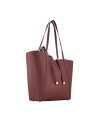 Braccialini - Doppelseitige Leder-Einkaufstasche mit innerer Clutch Double