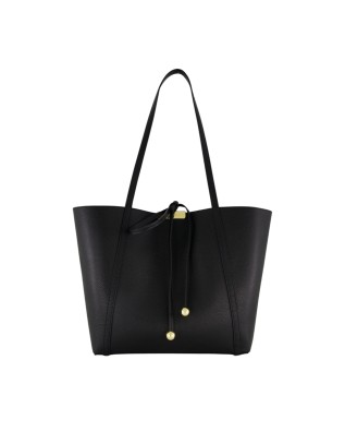  Braccialini - Borsa shopper in pelle doubleface con pochette