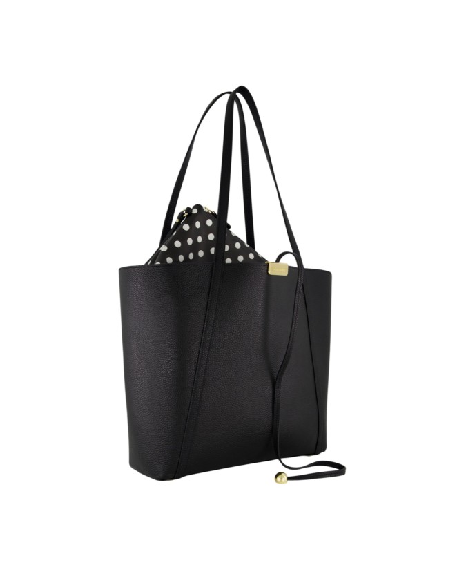  Braccialini - Borsa shopper in pelle doubleface con pochette