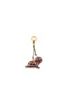  Gianni Chiarini - Portachiavi Flower Ball in Pelle Gold Charms