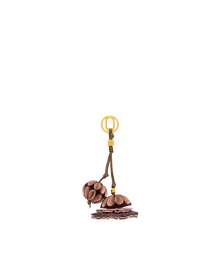 Gianni Chiarini - Flower Ball Leather Keychain with Gold... 2