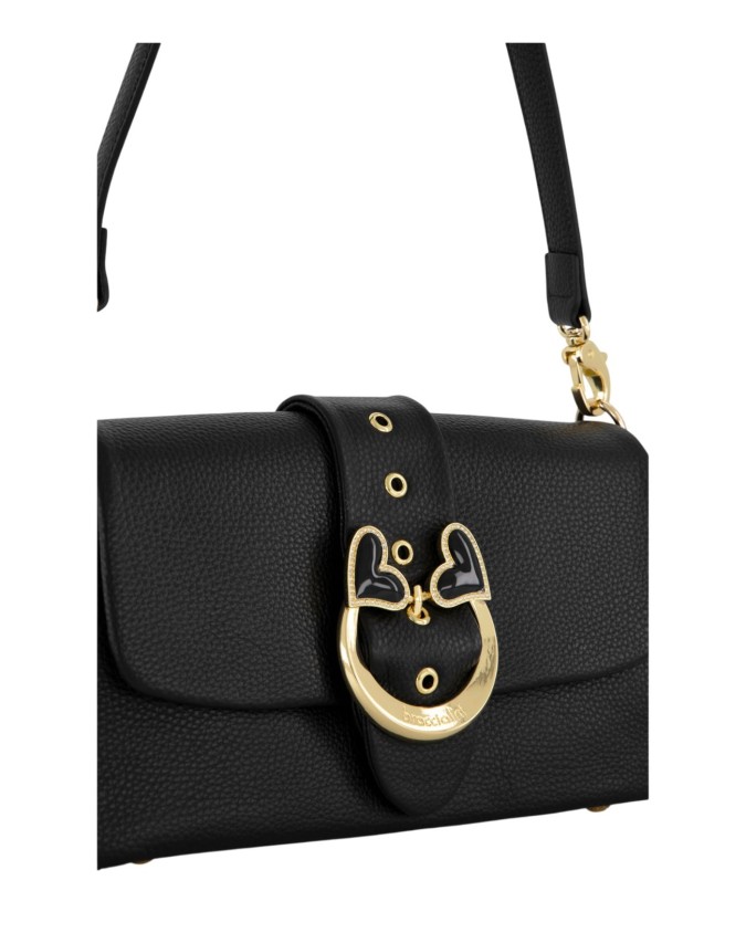  Braccialini - Borsa a spalla in pelle con patta e manico