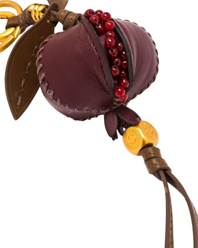  Gianni Chiarini - Portachiavi Melograno in Pelle Gold Charms
