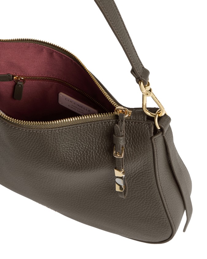  Coccinelle - Borsa a spalla media in pelle con tracolla Nory
