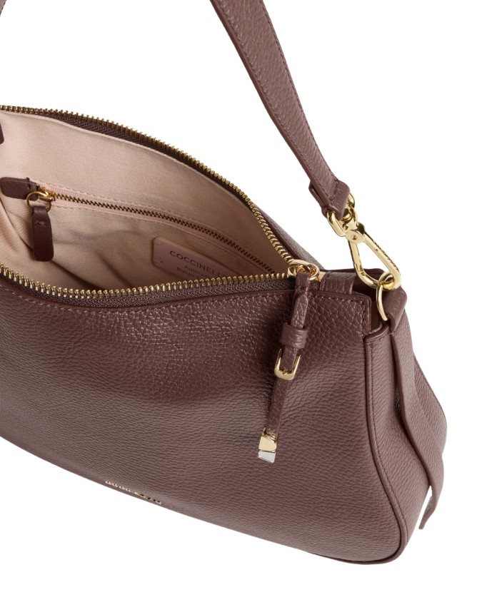  Coccinelle - Borsa a spalla media in pelle con tracolla Nory