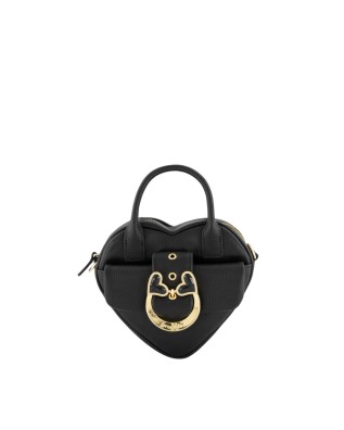 Braccialini - Heart-shaped leather mini bag with a...