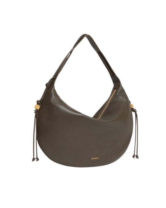  Coccinelle - Borsa Hobo a Spalla in Pelle Martellata Tg. 