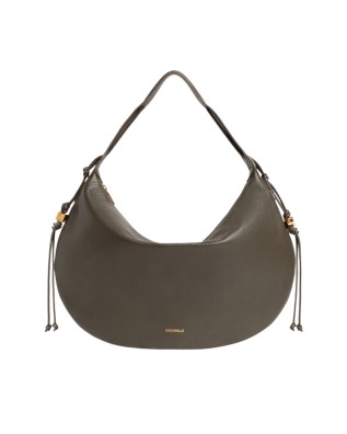  Coccinelle - Borsa Hobo a Spalla in Pelle Martellata Tg. 