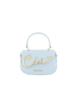 Braccialini - Size S leather handbag with flap and...