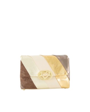  Braccialini - Borsa a tracolla in pelle multicolor con