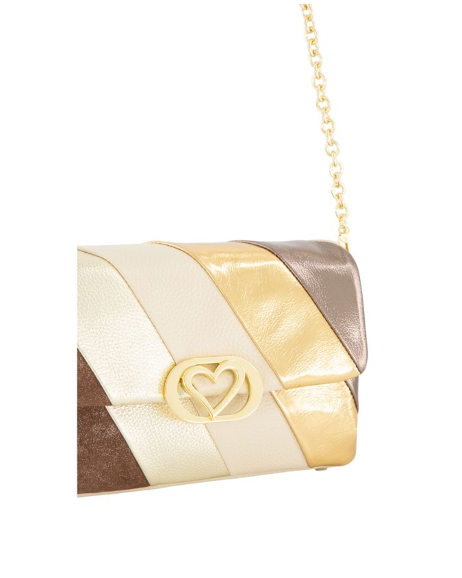  Braccialini - Borsa a tracolla in pelle multicolor con