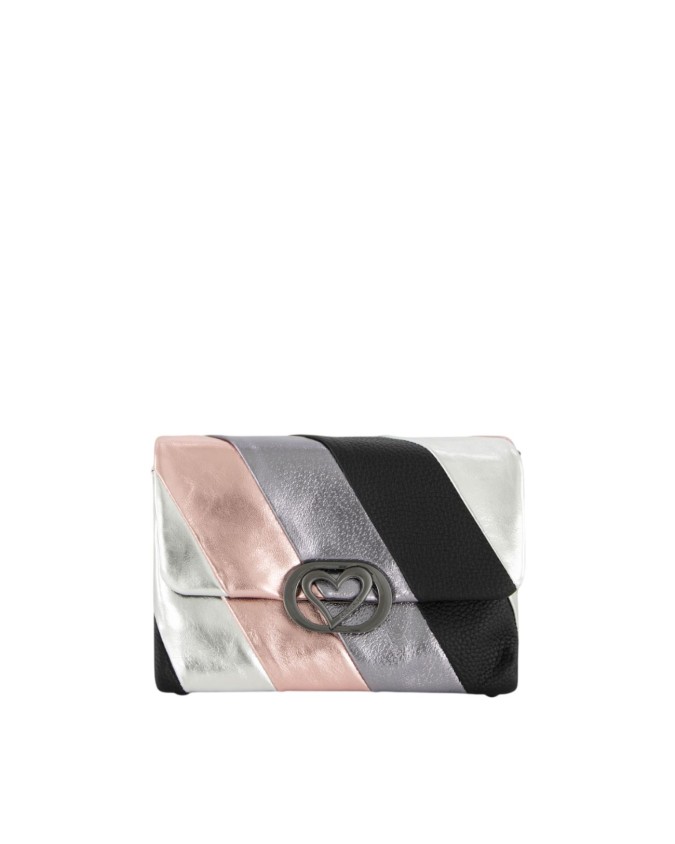  Braccialini - Borsa a tracolla in pelle multicolor con