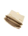 Braccialini - Size L leather shoulder bag with a metal Patchwork shoulder strap