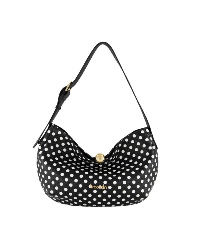  Braccialini - Borsa a spalla hobo in pelle con manico singolo