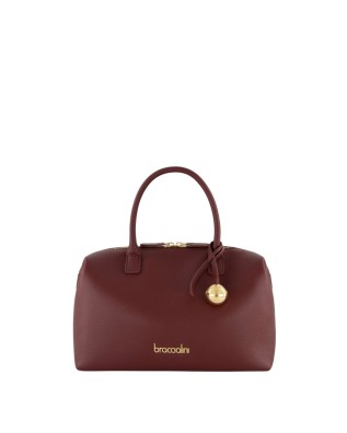 Braccialini - Ariel leather handbag with two handles and...