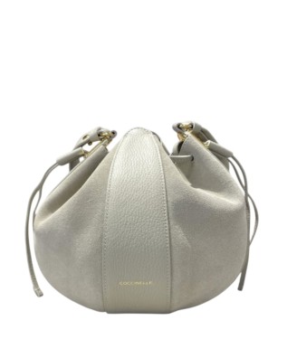  Coccinelle - Borsa a Secchiello in Pelle e Camoscio Boom