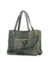  Campomaggi - Borsa Shopping con Borchie e Tracolla in Pelle