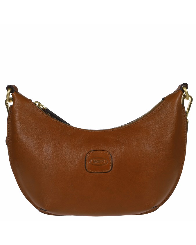  Bric's - Borsa Hobo con Tracolla in Pelle Mini Luna Volterra