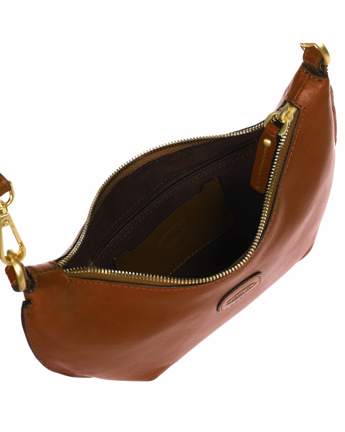  Bric's - Borsa Hobo con Tracolla in Pelle Mini Luna Volterra
