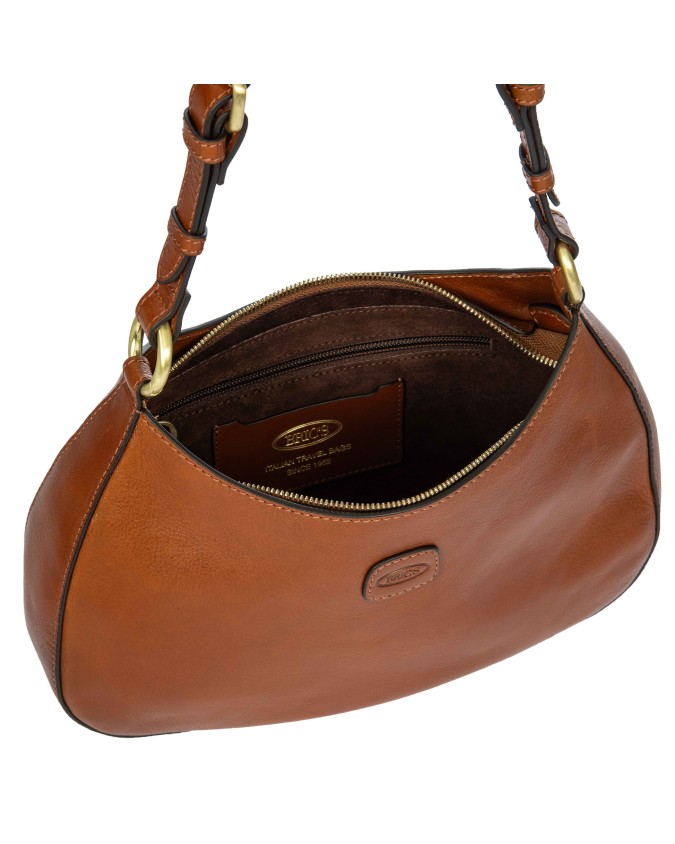  Bric's - Borsa a Spalla con Tracolla in Pelle Volterra
