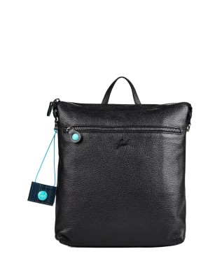 Gabs - Women's backpack in textured calfskin, Size M, Lolita
