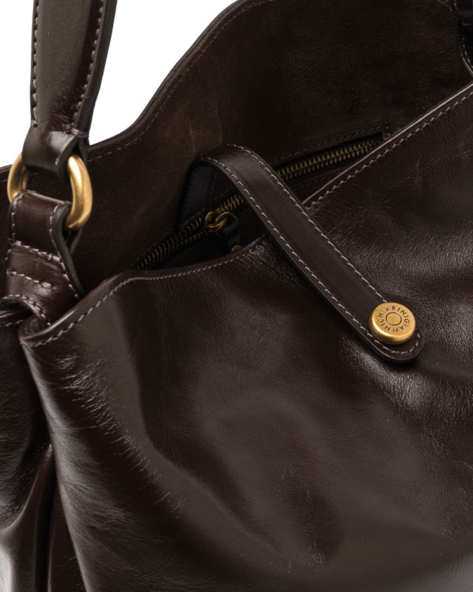  Gianni Chiarini - Borsa a Spalla Grande con Tracolla in Pelle