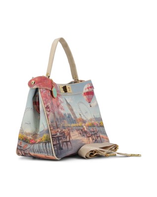  Ynot - Borsa Donna chiusura a giro in Ecopelle Stampa Città 2